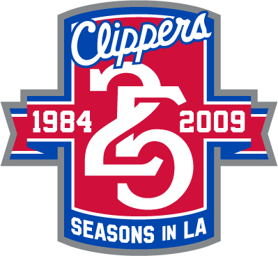 Los Angeles Clippers 2008 Anniversary Logo iron on transfers for T-shirts
